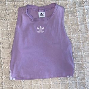 Adidas lavender crop top